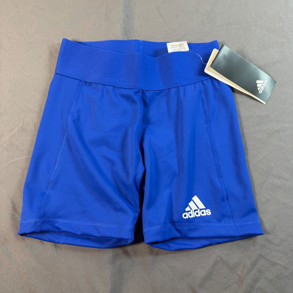 Adidas Aeroready Compression Shorts Royal Blue Athletic Training 2XS NEW